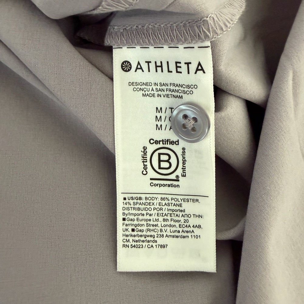 Athleta Lightweight Stretch Button Down Shirt Lav… - image 6